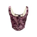 Sexy ruched corset-style vest with boning support