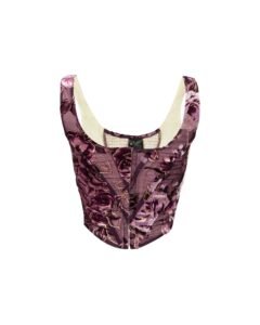 Sexy ruched corset-style vest with boning support