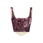 Sexy ruched corset-style vest with boning support