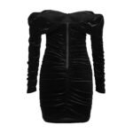 black velvet dress women evening party