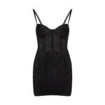 Sparkling black evening gown