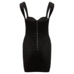 velvet midi dress luxury formal look