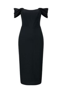 elegant off-shoulder dress design