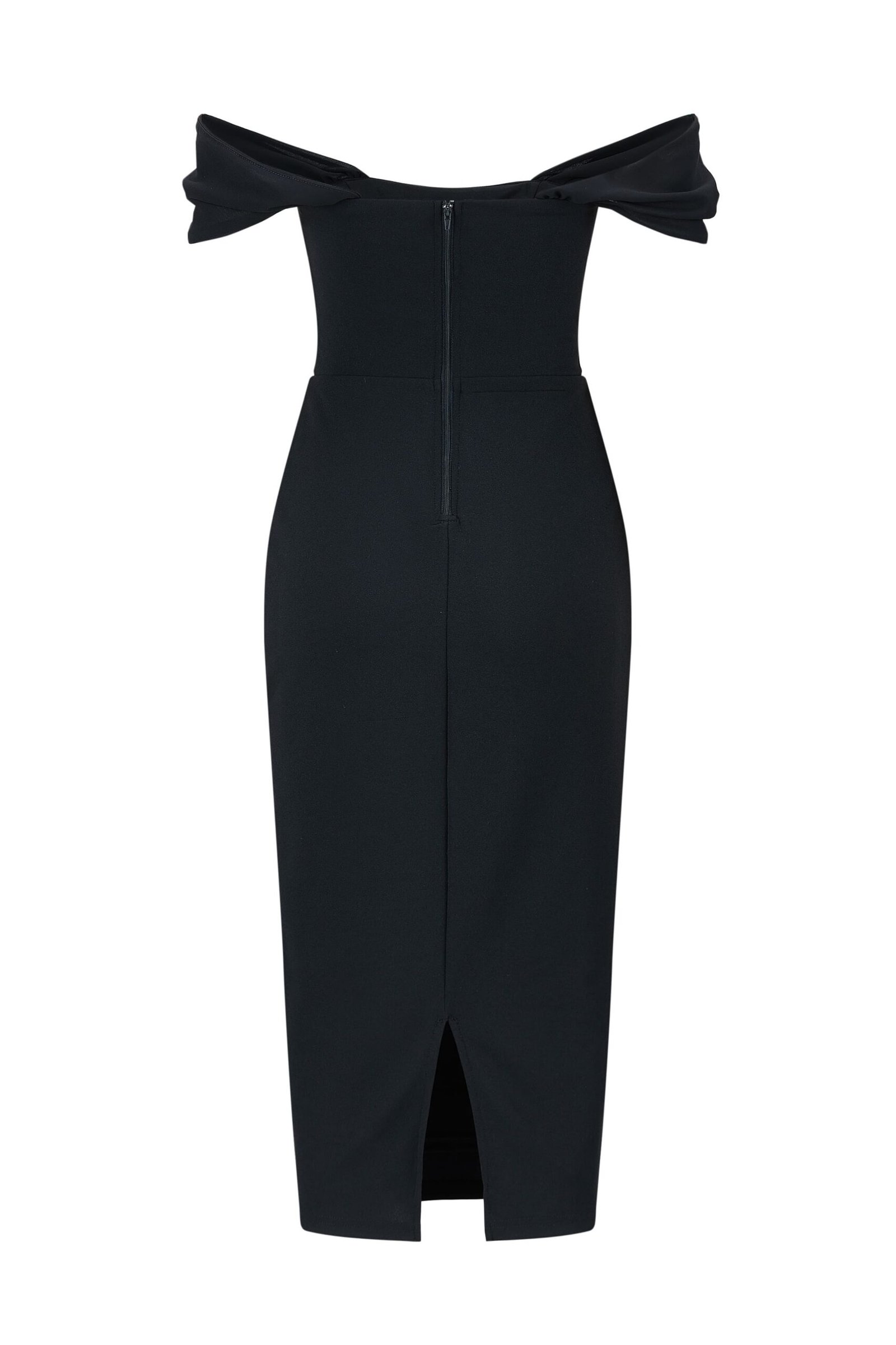 trendy off-the-shoulder evening dress