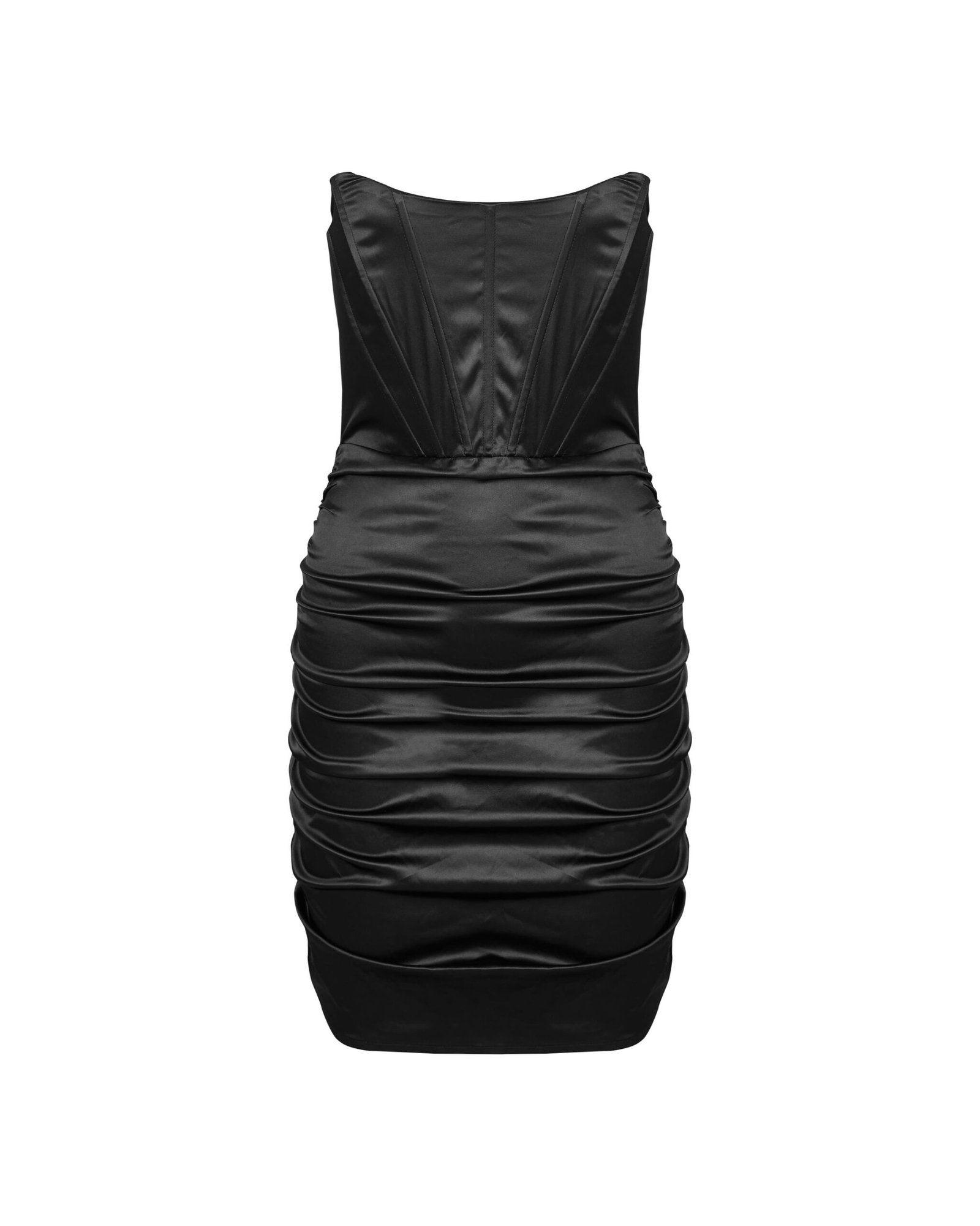 black pleated dress for women elegant design