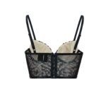 Stylish women's animal print crop top.