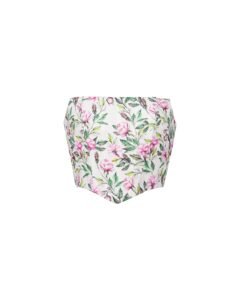 strapless printed top nightclub styling