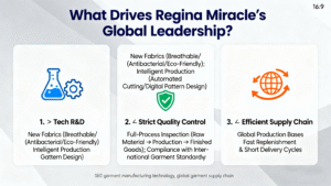 Regina Miracle: Global Garment Manufacturing Benchmark, Leader in Women’s Apparel & Lingerie Production
