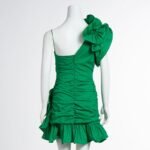 green party mini dress