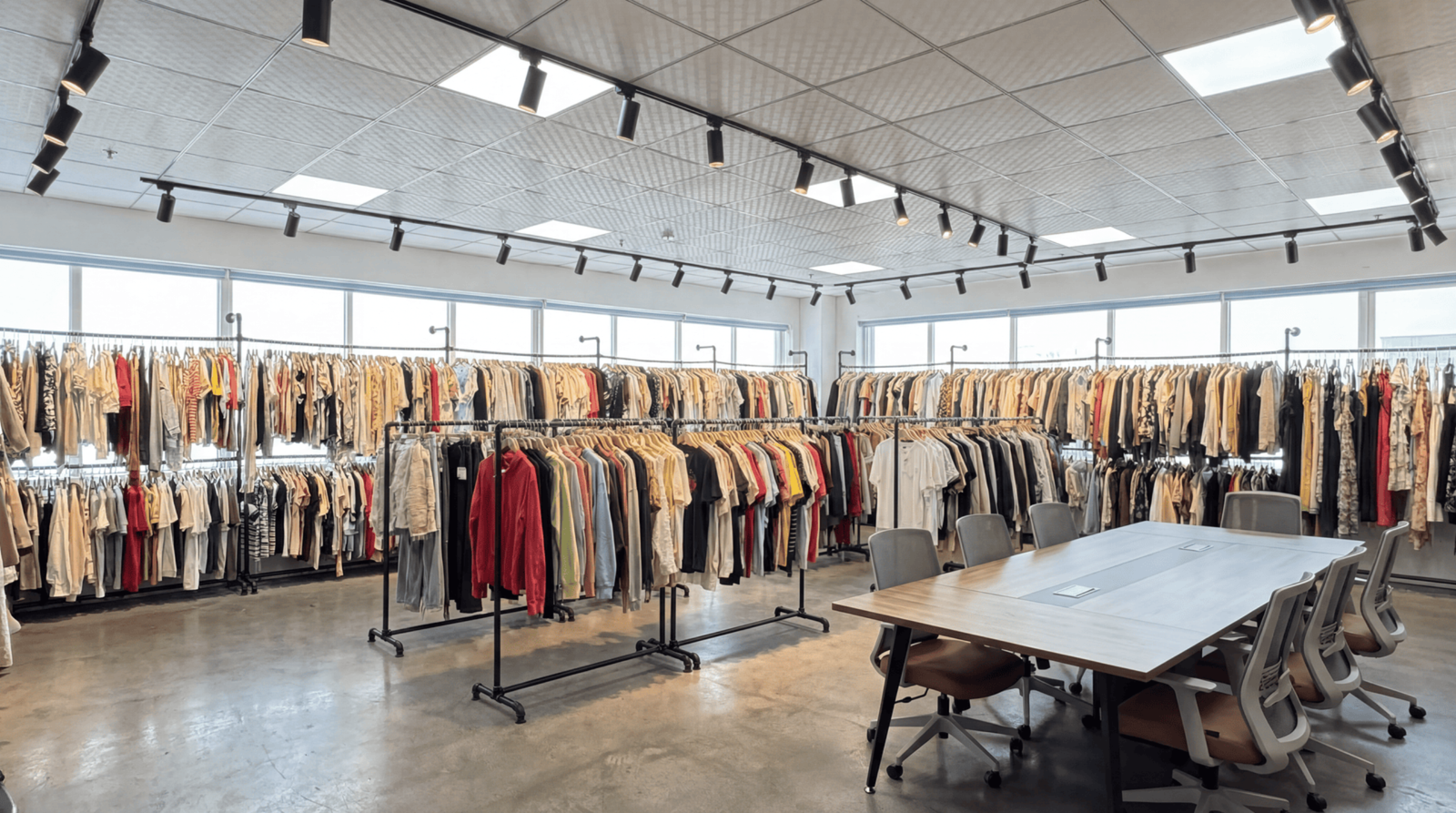 Sample room for women clothing development