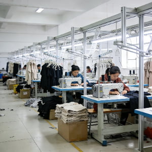 garment factory production line